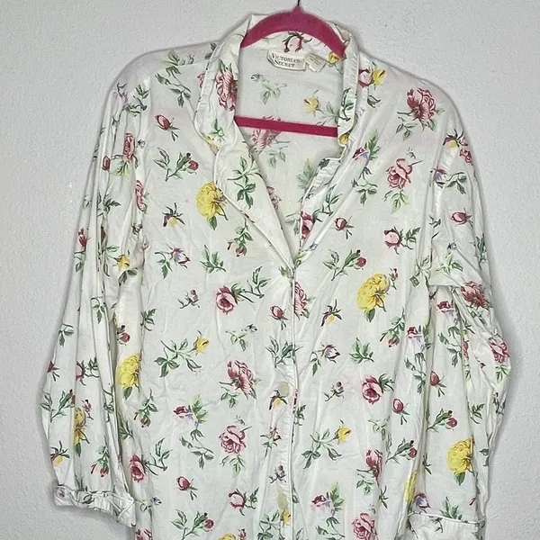 Victoria's Secret Floral Night Shirt‎ - Image 3