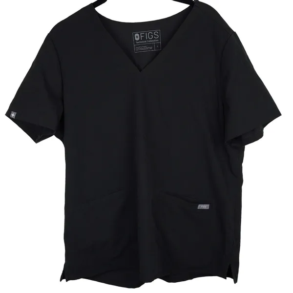 FIGS Casma Scrub Top Women Large V-Neck Short Sleeve Technical Collection FW1100 - Image 3