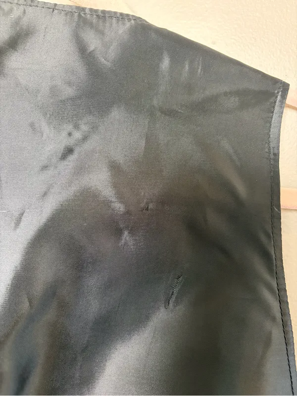 Vintage Disney Mickey Vest Leather Suede front - Image 7