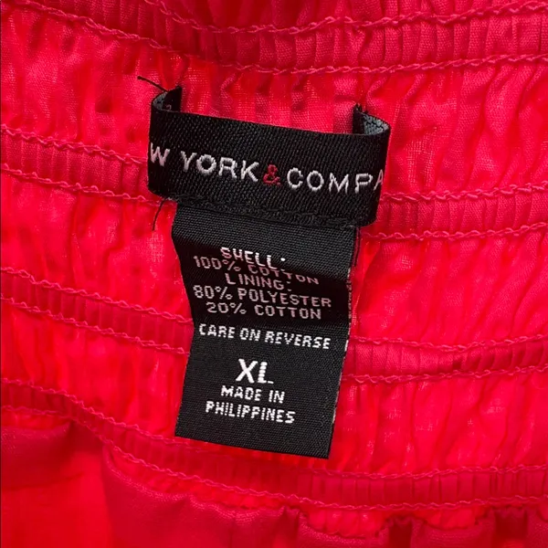 New York & Company Hot Pink sundress maxi tiered Smocked back summer vacation XL - Image 6