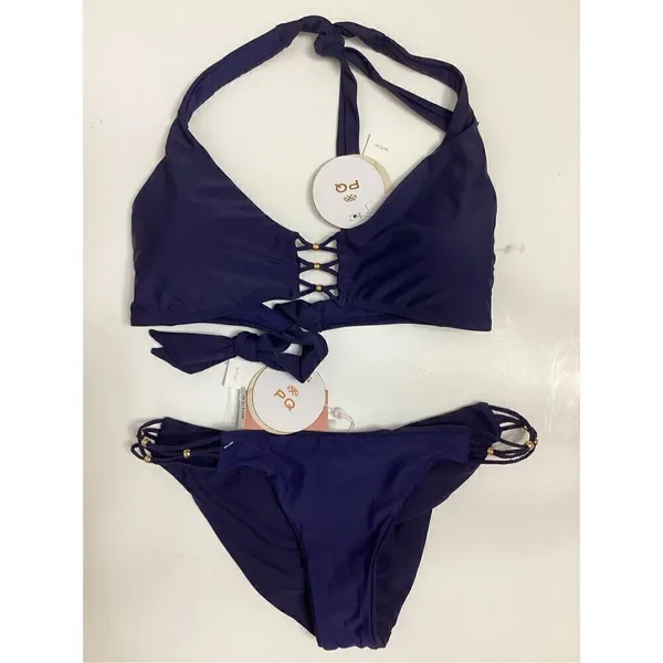 New. Pilyq navy bikini set. L-top/S-bottom. Retails $152 - Image 6
