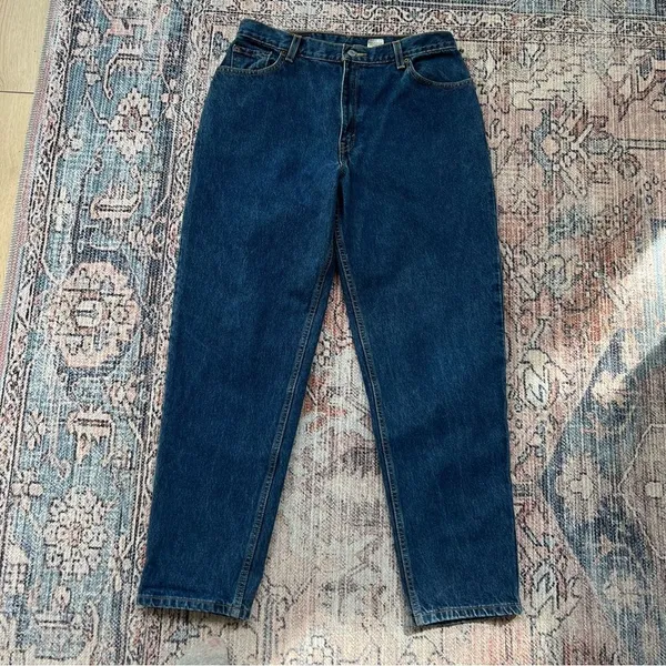Vintage Y2K Levi’s 550 High Waisted Relaxed Fit Tapered Mom Jean 14 100% Cotton - Image 4