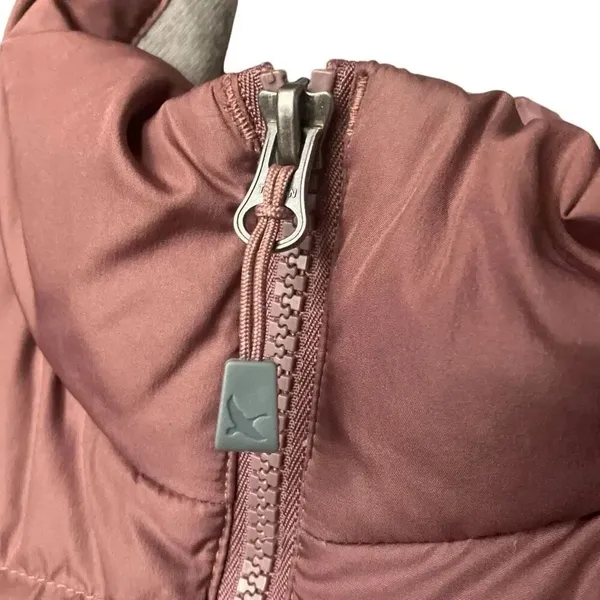 Eddie Bauer Down Filled Dusty Rose Quilted Puffer Vest Size M Hiking #762 - Image 5