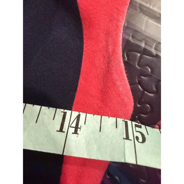 Lilly Pulitzer Womens XS Navy Coral Striped V-Neck Sleeveless Maxi Dress‎ - Image 5