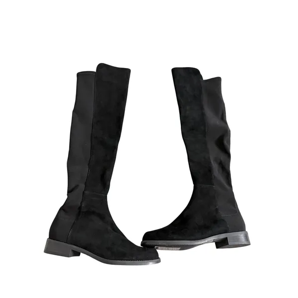 Stuart Weitzman 5050 Black Suede Over The Knee Boots US Size 5.5B EU 36 - Image 3