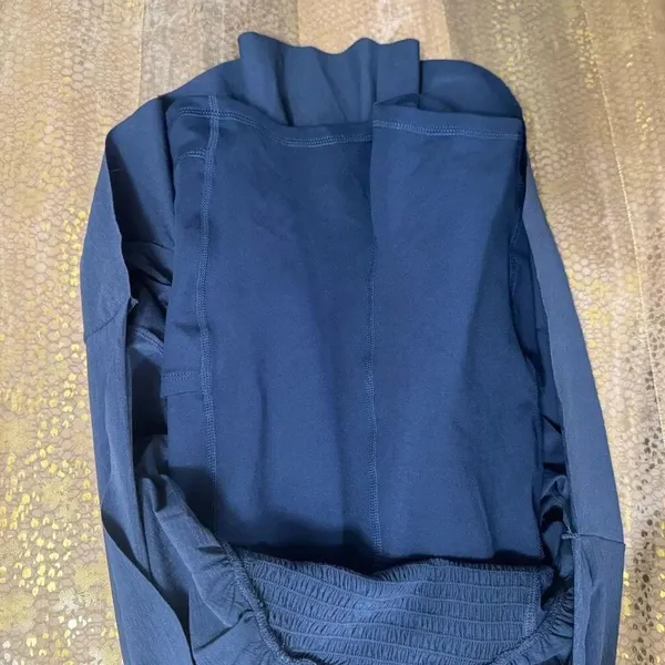 Free People Movement Smockin Hot Navy Blue Dress Shorts Small NWOT - Image 4