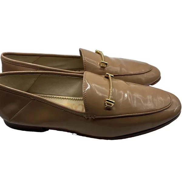 Sam Edelman Women’s Lior Loafers Tan Rosa Blush Patent Leather Size 9 - Image 3