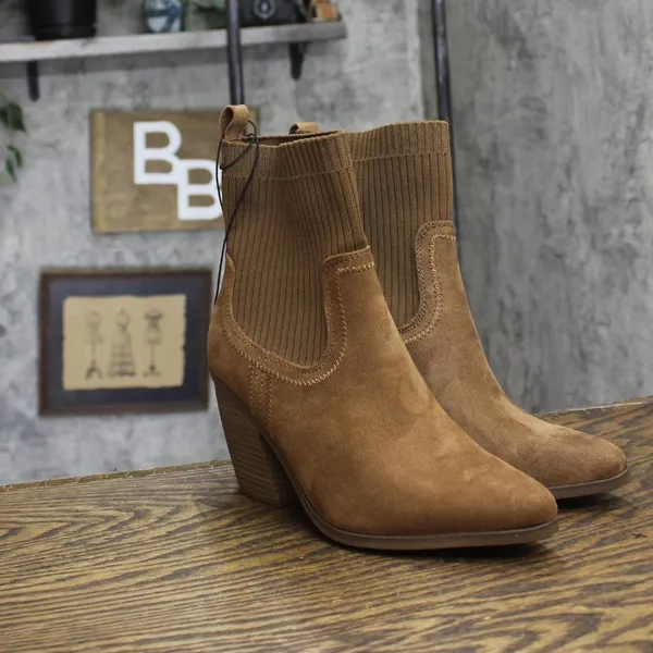 NEW Universal Thread Womens Kinley Ankle Boots 88225814 Cognac Brown 7M - Image 4