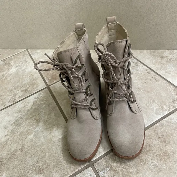 Sorel‎ Women's Cate Lace Bootie Quarry Gum 2 Waterproof Leather Boot US 7.5 - Image 2