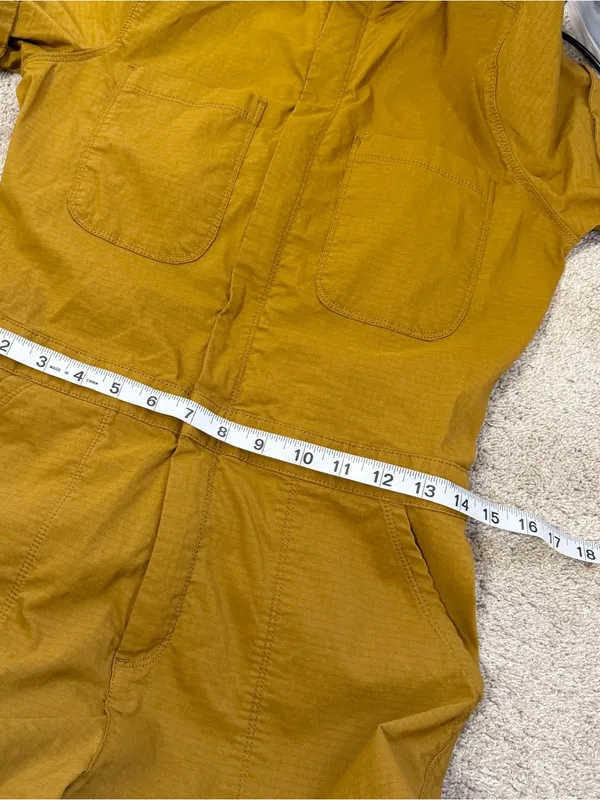 Title Nine Women’ Rosie Utility Romper Jumpsuit Ripstop Outdoor in Mustard XS - Image 11