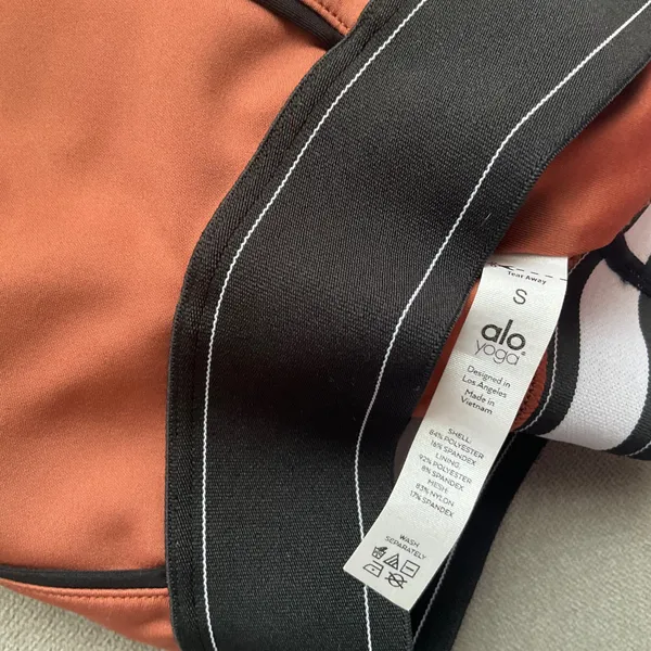 Alo Yoga Airlift Suit Up Bra Rust S - Image 4