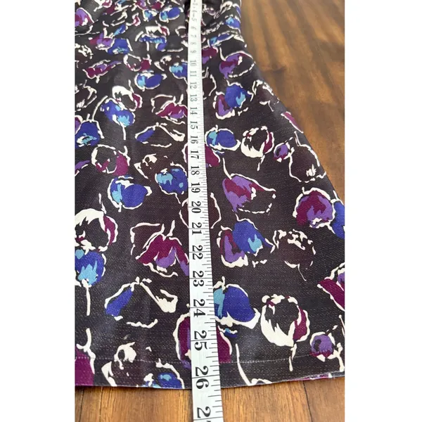 American‎ Eagle Outfitters Strapless Floral Mini Dress Purple Blue Size 6 - Image 12