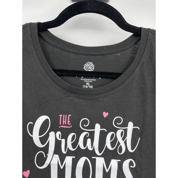Positivi Tees Black TShirt The Greatest Moms Get Promoted to Grandma XL NEW - Image 4