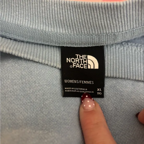 The North Face Light Blue Crewneck Sweater - Image 3