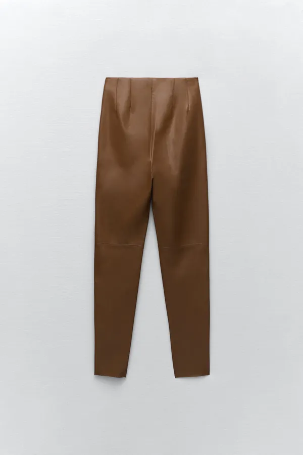 nwt high waisted faux leather leggings pants - Image 4