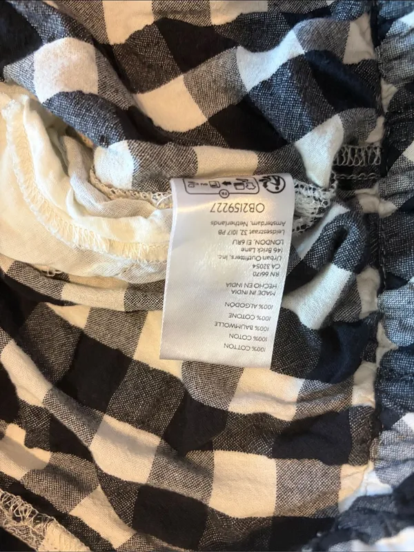 Free People Get Free Seersucker Cotton Pull-On Shorts XL - Image 10