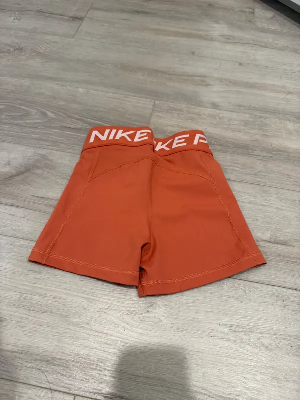 Orange Nike Pro Shorts - Image 2