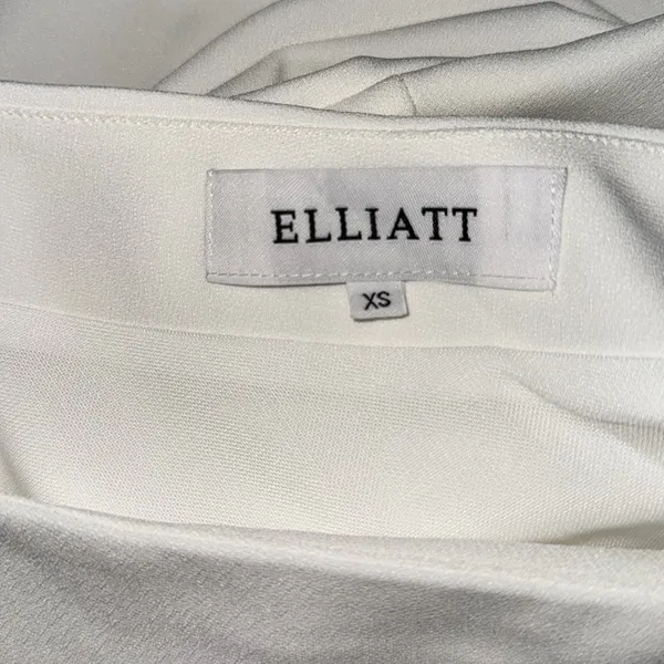 NWOT Elliatt Xara One-Shoulder Asymmetric Crepe white Cocktail Dress sz XS - Image 4