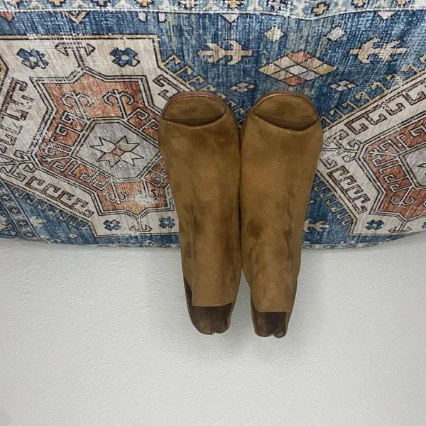 Zigi Girl Fall Brown Open Peep Toe Heel Boots Women’s Size 11M - Image 3