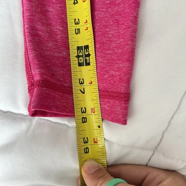 Lululemon Womens 8 Leggings‎ Hot Pink Heathered Yoga - Image 3