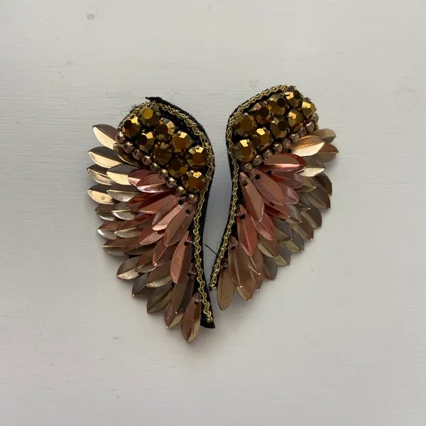 Golden Stella Wing Earrings - Image 2