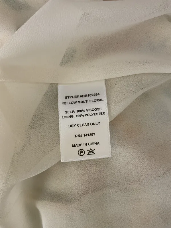 ASTR The Label Yellow Floral Dress Size Medium - Image 8