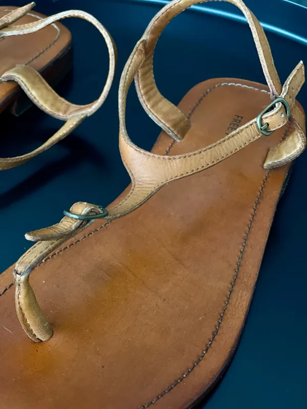 Free People Leather Sandals 8 - Image 2