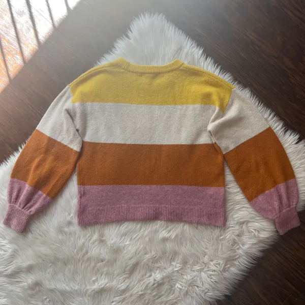 Striped Gladwell Balloon-Sleeve Pullover Sweater - Image 8