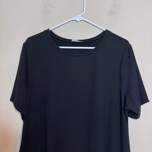 Reformation Ribbed T-Shirt Dress - Image 4