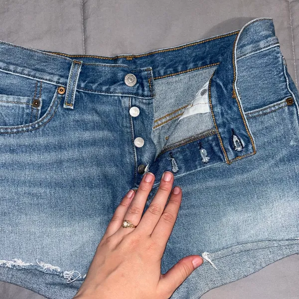 Levi's High-Waisted Denim Shorts - Image 2