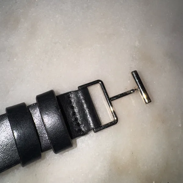 Black genuine leather with unique silver buckle - Image 5