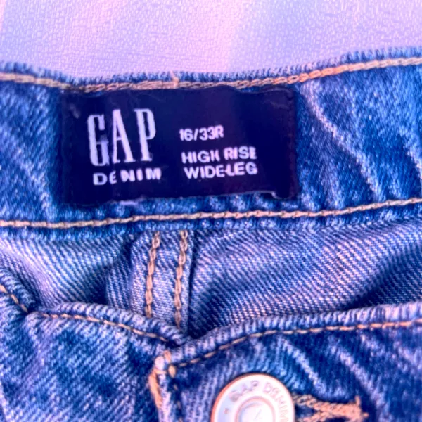GAP High Rise Denim Jeans - Classic Blue - Image 2
