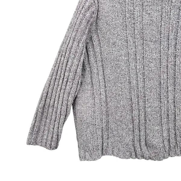 Purple Chunky Oversized Ribbed Y2K Vintage‎ Soft Erika Chenille Sweater Plus 2X - Image 10