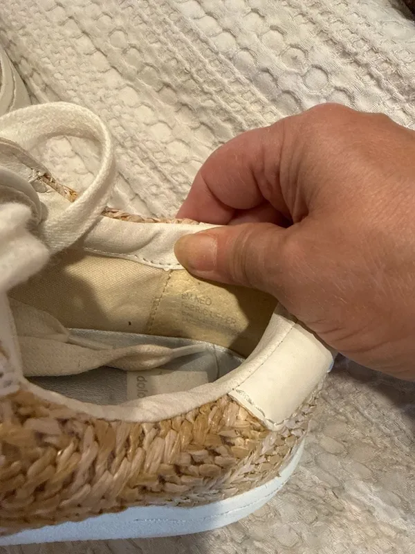 Dolce Vita Neo White and Raffia Sneakers (2) - Image 9