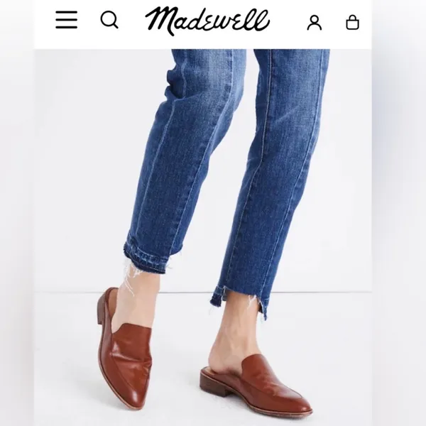 Madewell The Frances Leather Mule Slip On Sz 10 - Image 2