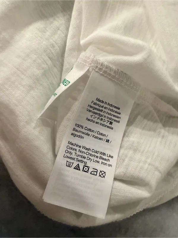 NWOT Madewell Size M White V Neck Short Sleeve Lightweight Slub Cotton Top - Image 9