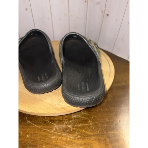 Crocs RealTree Camo Iconic Comfort Slides Sandals‎ W7 M5 (Shrunk To this size) - Image 5