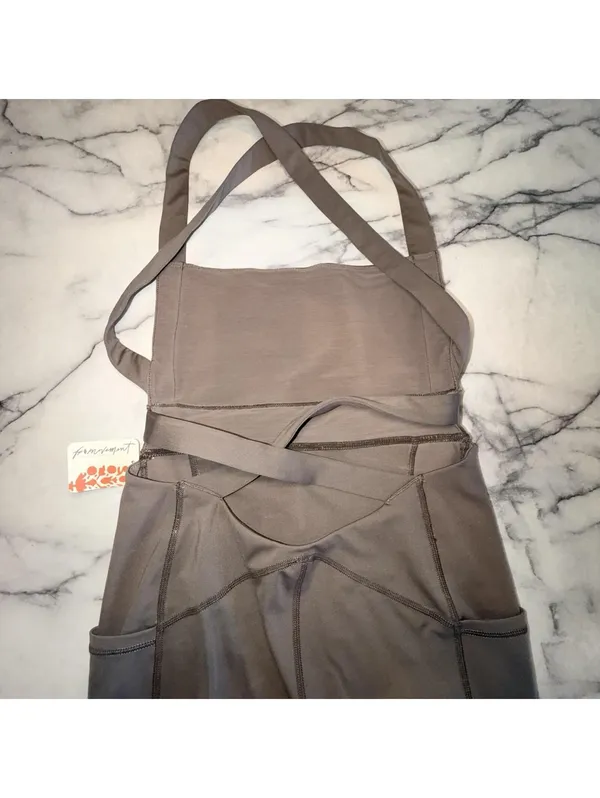 FREE PEOPLE Movement S Charcoal Brown My High One Piece Jumpsuit Small NEW pants - Image 6