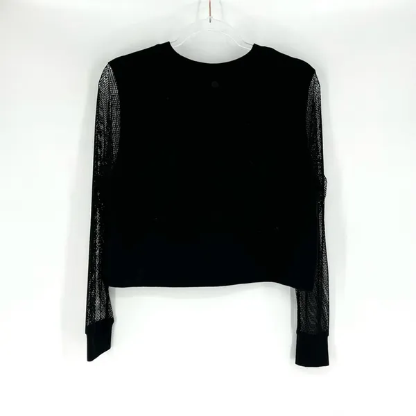 Hunter x Target Mesh Sleeves‎ Pullover Sweatshirt Black Size XS - Image 5