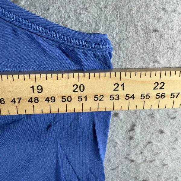 3142 | OFFLINE by Aerie Cropped Athletic Tank Top Blue Lightweight Women's L - Image 3