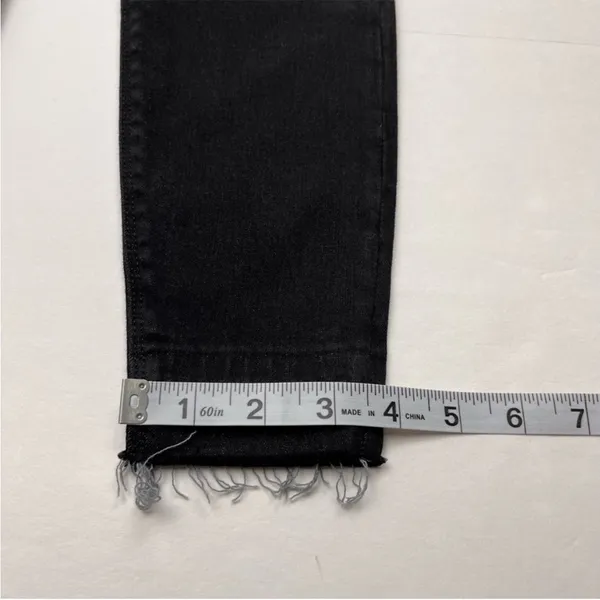 Spanx Distressed Jegging‎ Womens Size XS Black Pull On Raw Hem Slimming Skinny - Image 9