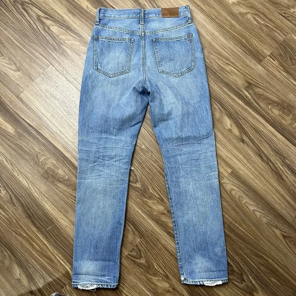 Madewell Size 25 The Perfect Vtg Jeans Chet Wash Busted Knees Distressed Edition - Image 11