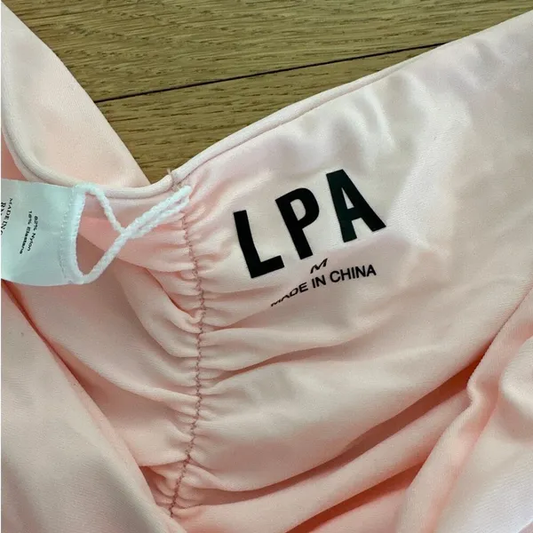 LPA - Myra Ruched Bikini Bottoms in Pink - Image 2