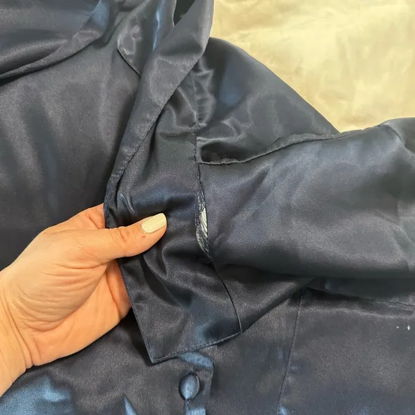 Canda silk like pajama set size M Blue Size M - Image 2