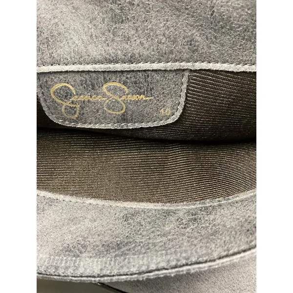 Jessica Simpson‎ Women Gray Faux Leather Slouch Nya Wedge Heel Boots Size 10 - Image 6