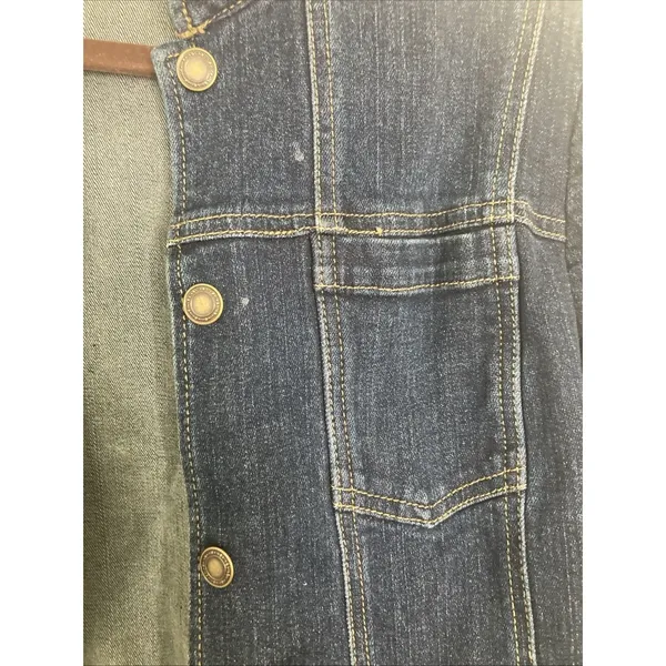 Charter Club Vintage Womens Denim Jacket 90’s M Dark Wash - Image 3