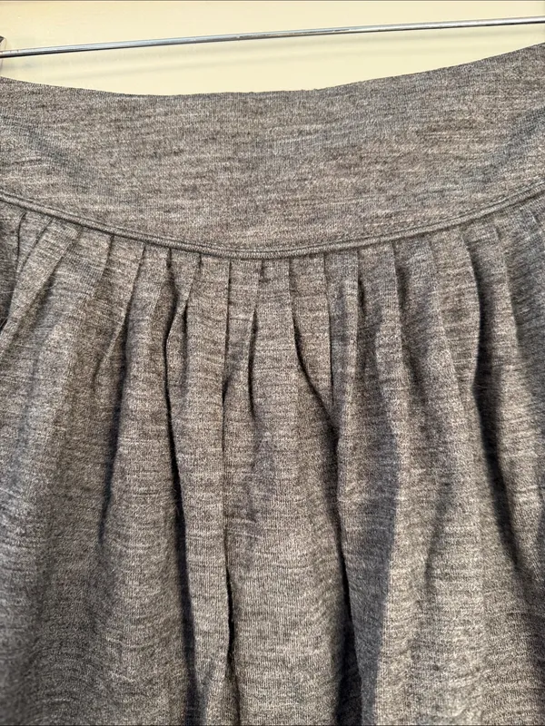 Sandro Gray Gathered Skater Skirt size 1 - Image 2