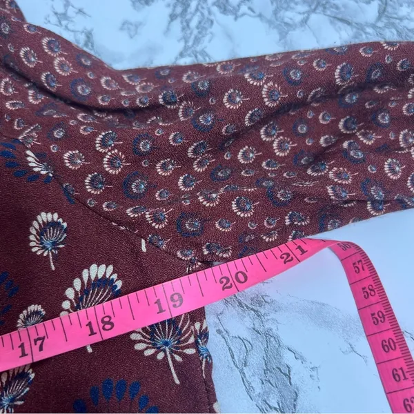 Warm‎ laurel floral dandelion print long sleeve dress - Image 7