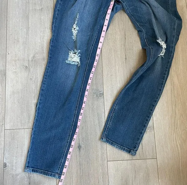 Forever 21 blue denim skinny jeans distressed - Image 4