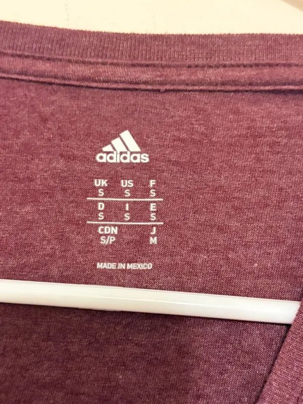 Women's ASU Arizona State Sun Devils Adidas Maroon State Outline Tee Size Small - Image 2